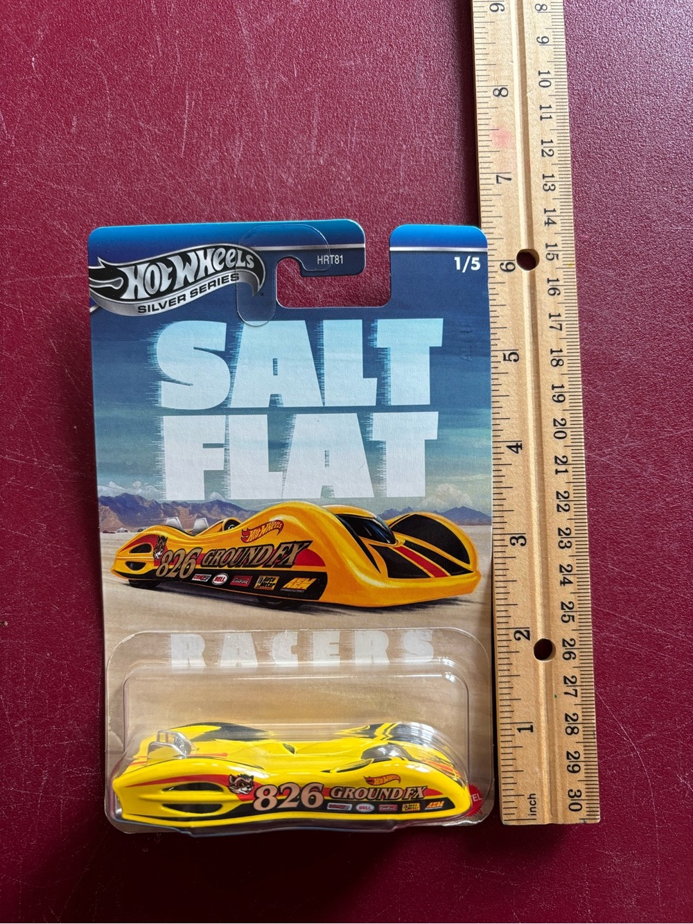 Silver Series Salt Flat Racers 826 Groundfex Yellow Toy Car - Picture 4 of 5